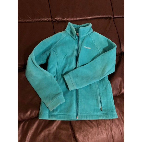 Columbia Youth Large 14/16 Teal Zip Up Jacket - Picture 1 of 4